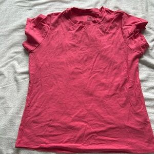 BDG Women's Crewneck Short Sleeve Tee in Dark Pink - Urban Outfitters